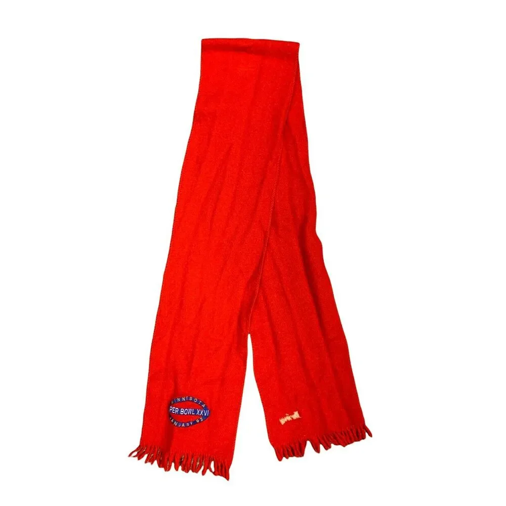 Vintage Minnesota Super Bowl 26 XXVI 1992 Scarf Fringe 6